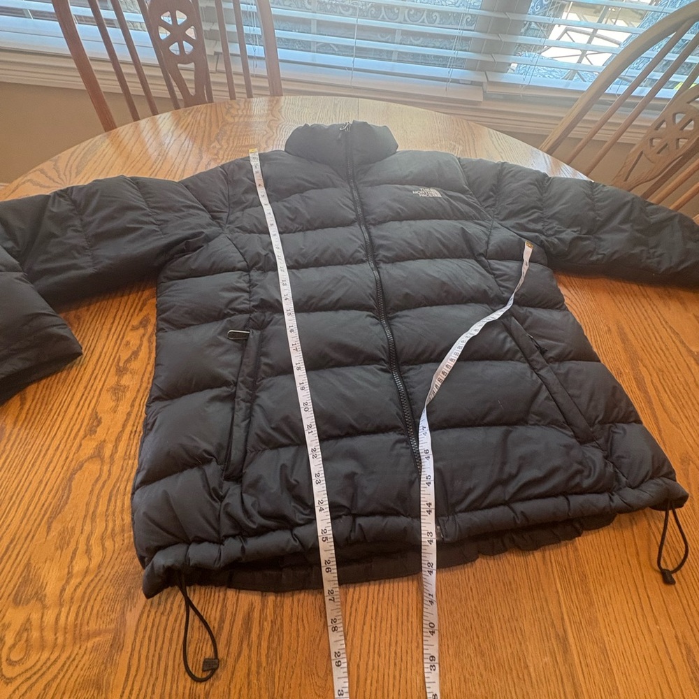 North Face Womens XL Black Nuptse Down Jacket Coat 700 - Picture 5 of 12